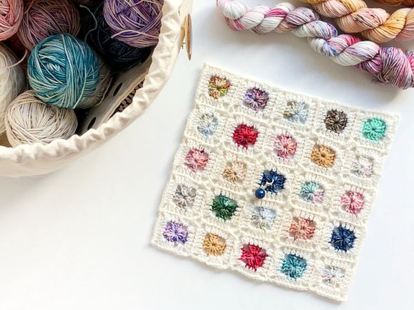 crochet Granny Advent Blanket free pattern