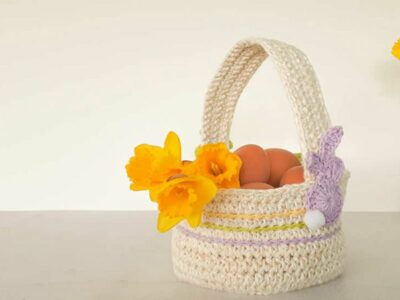crochet Happy Easter Basket free pattern