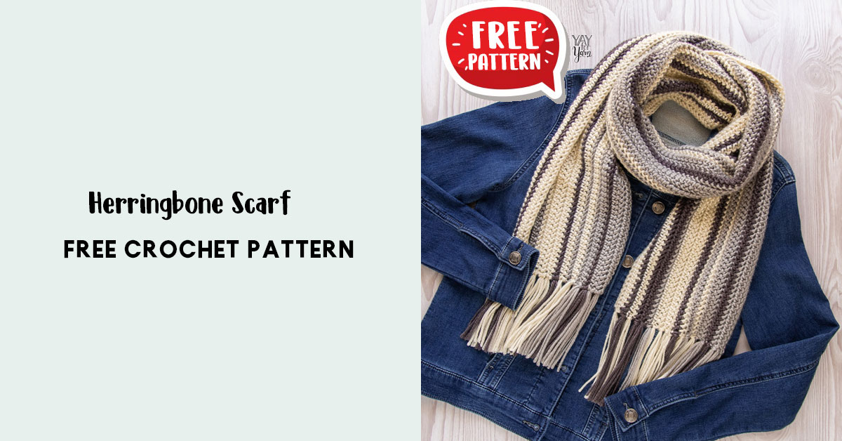 Herringbone Scarf Share a Pattern