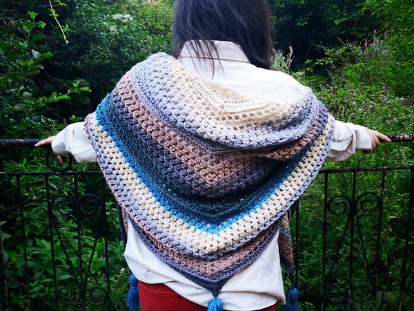 crochet Midnight Sky Wrap free pattern