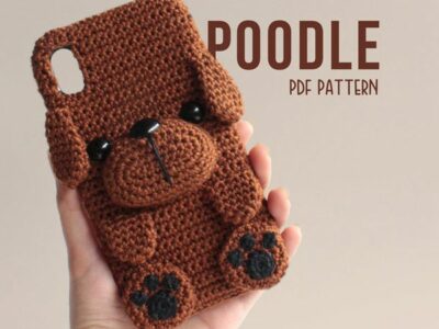 crochet Poodle Phone Case easy pattern
