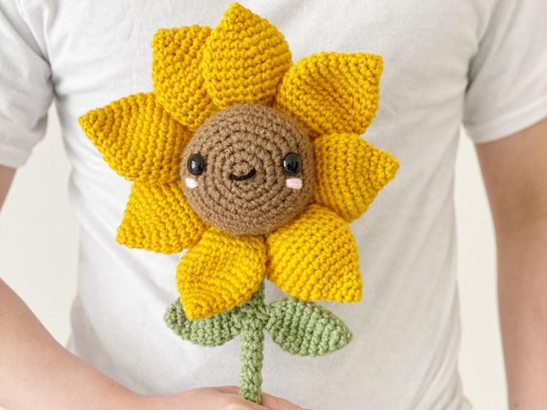 crochet Sunny Sunflower easy pattern