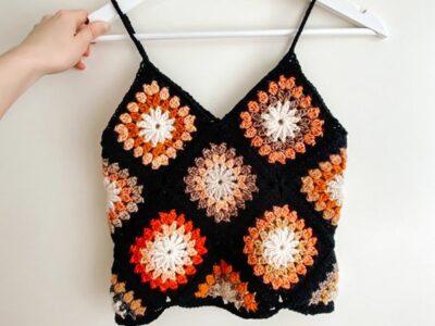 crochet Summer Flower Top free pattern