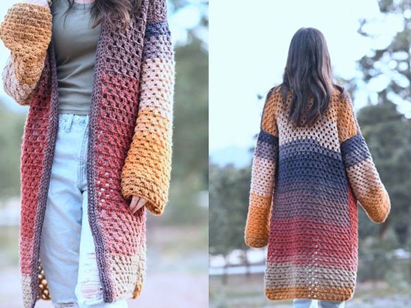 crochet Endless Eyelets Cardi free pattern