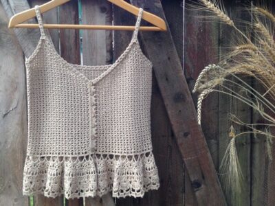 crochet Summertime Vintage Top easy pattern