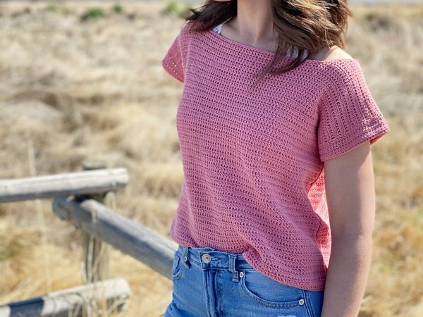 crochet The Clarissa Tee free pattern