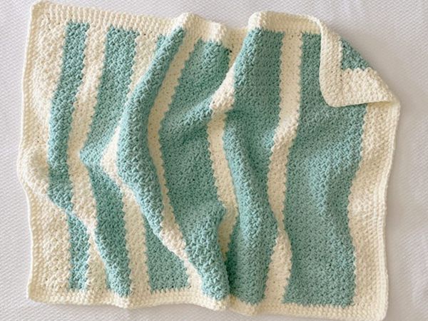 crochet Bernat Baby Blanket Sparkle Throw free pattern