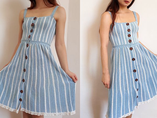 crochet Alice in the Wonderland Dress easy pattern
