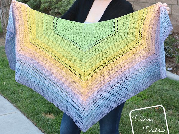 crochet Alix Shawl free pattern
