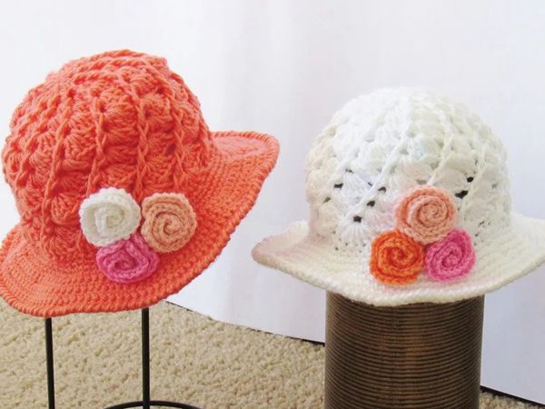 crochet April Sun Hat free pattern