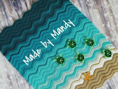 crochet Baby Sea Turtle Blanket free pattern