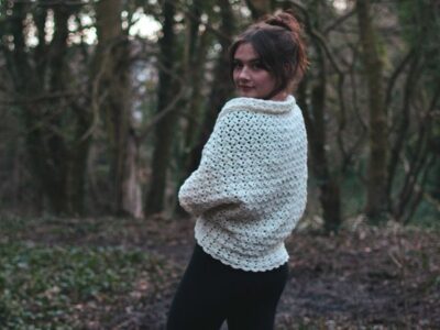crochet Elegant Cocoon Cardigan free pattern