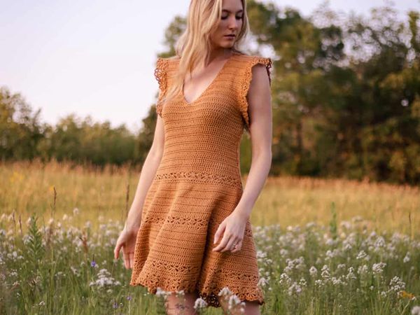 crochet Golden Hour Sun Dress free pattern