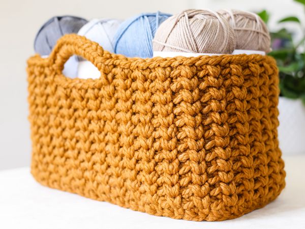 crochet Jessie Stash Basket free pattern