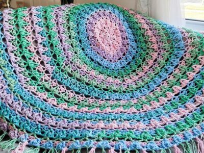 crochet Juniper Circle Blanket easy pattern
