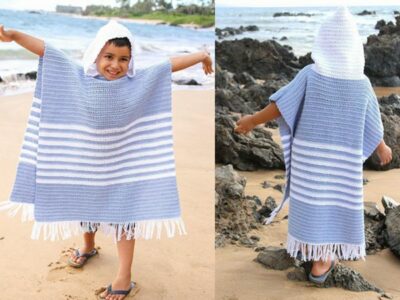 crochet Kids Summer Poncho free pattern