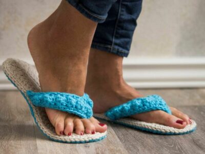 crochet Ocean City Flip Flops easy pattern