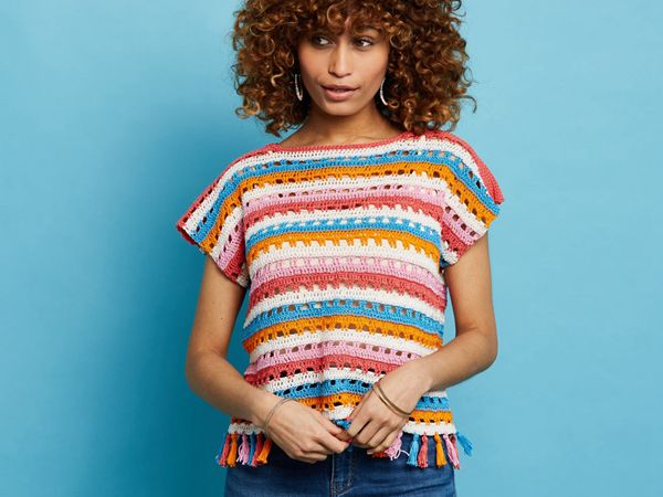 crochet Party in the Park Top easy pattern