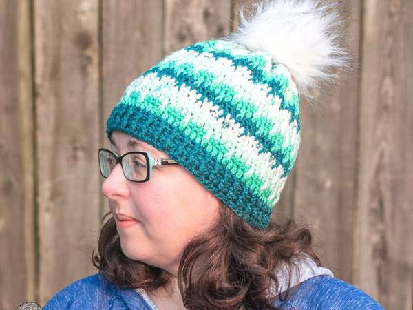 crochet Shifting Posts Hat free pattern