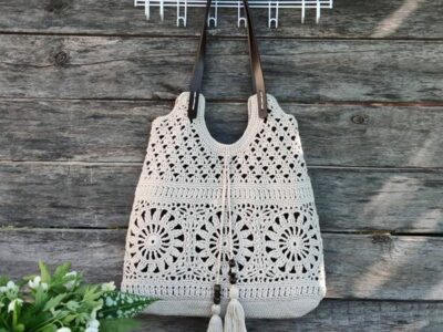 crochet Summer Boho Tote easy pattern
