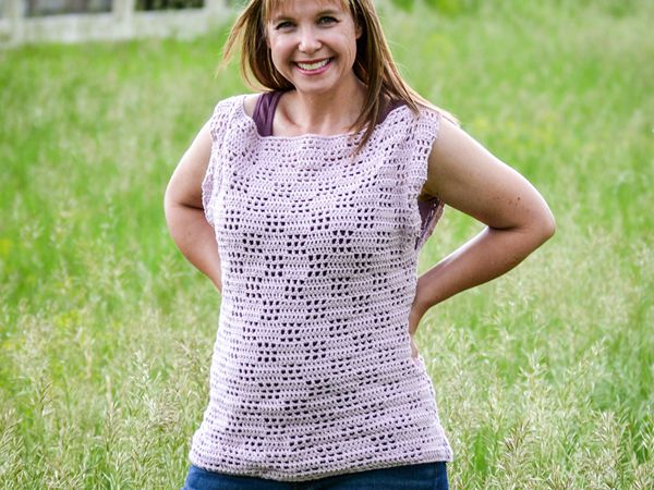 crochet Valerie Tee free pattern