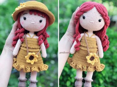 crochet Cute Girl Doll easy pattern