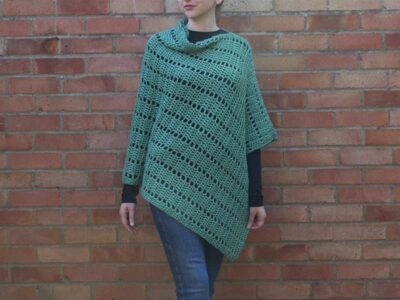 crochet Darla Asymmetrical Poncho free pattern