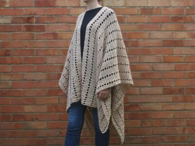 crochet Darla Ruana Poncho free pattern