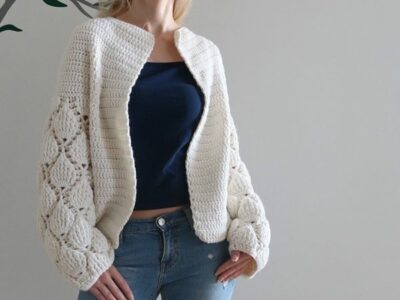 crochet Figs Cardigan easy pattern