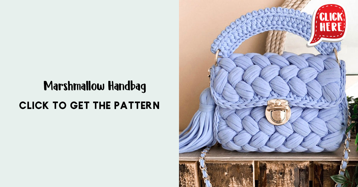 Handmade/crochet Luxury Black Marshmallow Bag Birthday Gift 