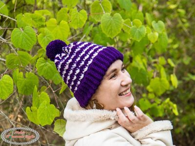crochet Striped Silt Hat free pattern
