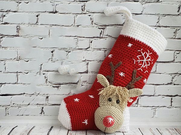 crochet Christmas Stocking easy pattern