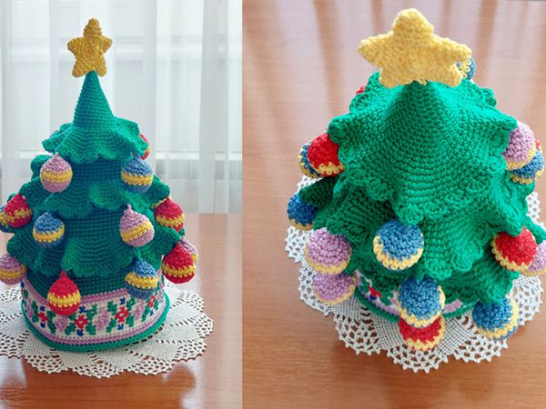 crochet Christmas Tree with Star easy pattern