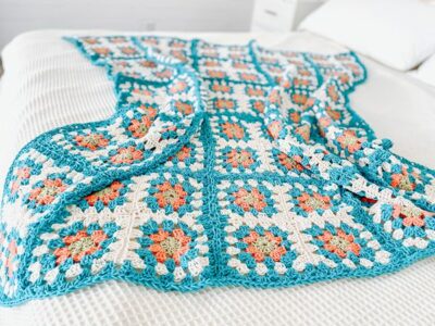 crochet Coastal Cottage Blanket free pattern