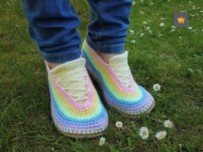 crochet Coloring Sneaker easy pattern