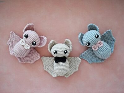 crochet Easy Halloween Bat pattern