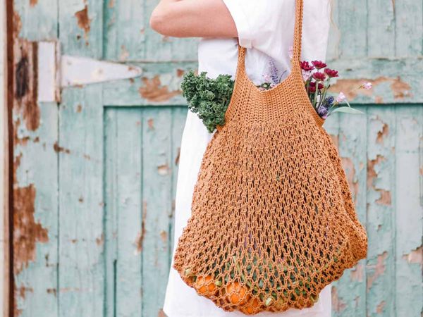 crochet Market Tote Bag free pattern