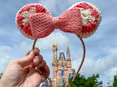 crochet Mouse Ears Headband free pattern