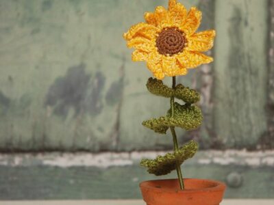 crochet Sunflower free pattern