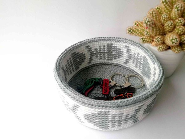 crochet Tapestry Basket free pattern