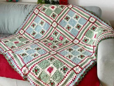 crochet The Noel Nine Patch Blanket easy pattern