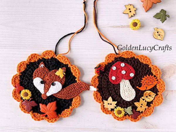 crochet Fall Ornament free pattern