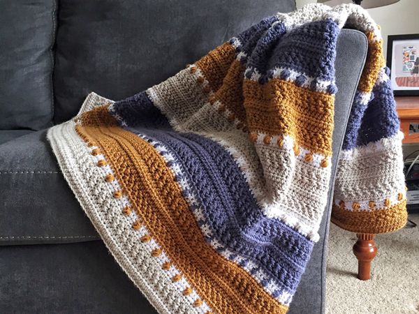 crochet For the Love of Texture Afghan easy pattern