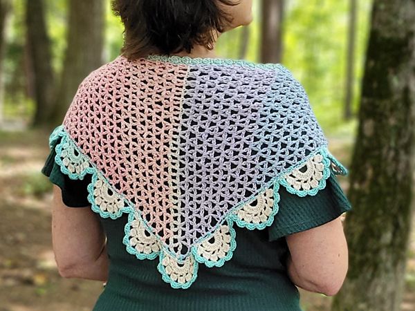 crochet Twilight Shawlette free pattern
