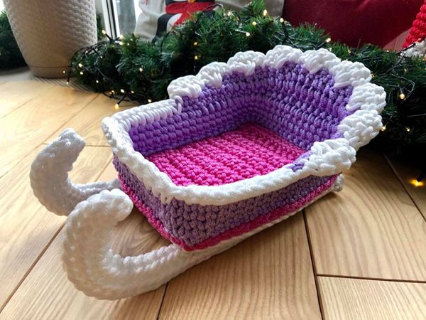 crochet Christmas Sleigh easy pattern