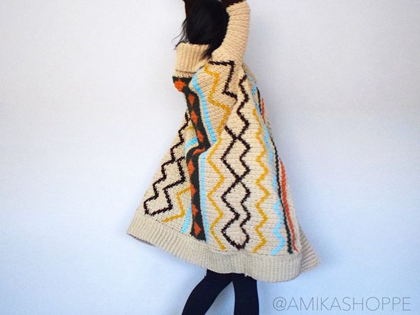 crochet Desert Duster Sweater easy pattern