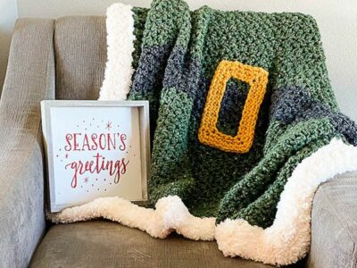 crochet Elfs Christmas Blanket free pattern