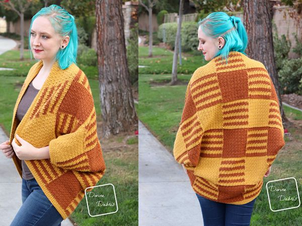 crochet Kelsey Cocoon Shrug free pattern