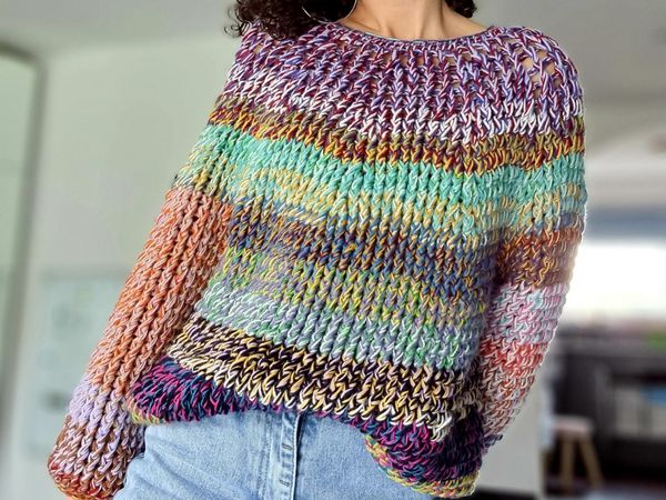 crochet Nuage Sweater free pattern