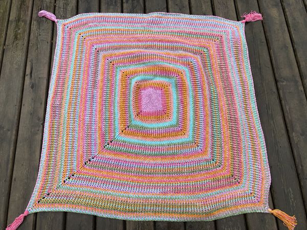 crochet Autumn Skies Throw free pattern